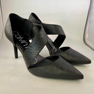 Calvin Klein Womens Black Stiletto Heel